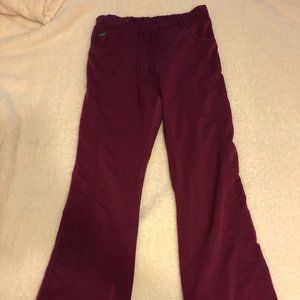 Maroon nursing scrub pants